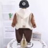 Ensemble 3 Pièces en Coton – Pull à Capuche & Pantalon Uni