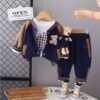 Ensemble Jogging Douillet – Bleu Nuit & Marron