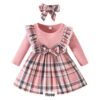 Robe Princesse Sans Manches à Col Halter & Chapeau Assorti