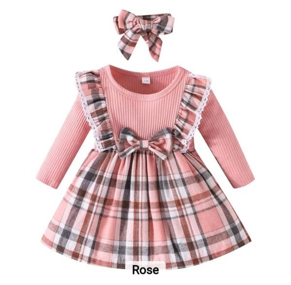 Robe Princesse Sans Manches à Col Halter & Chapeau Assorti